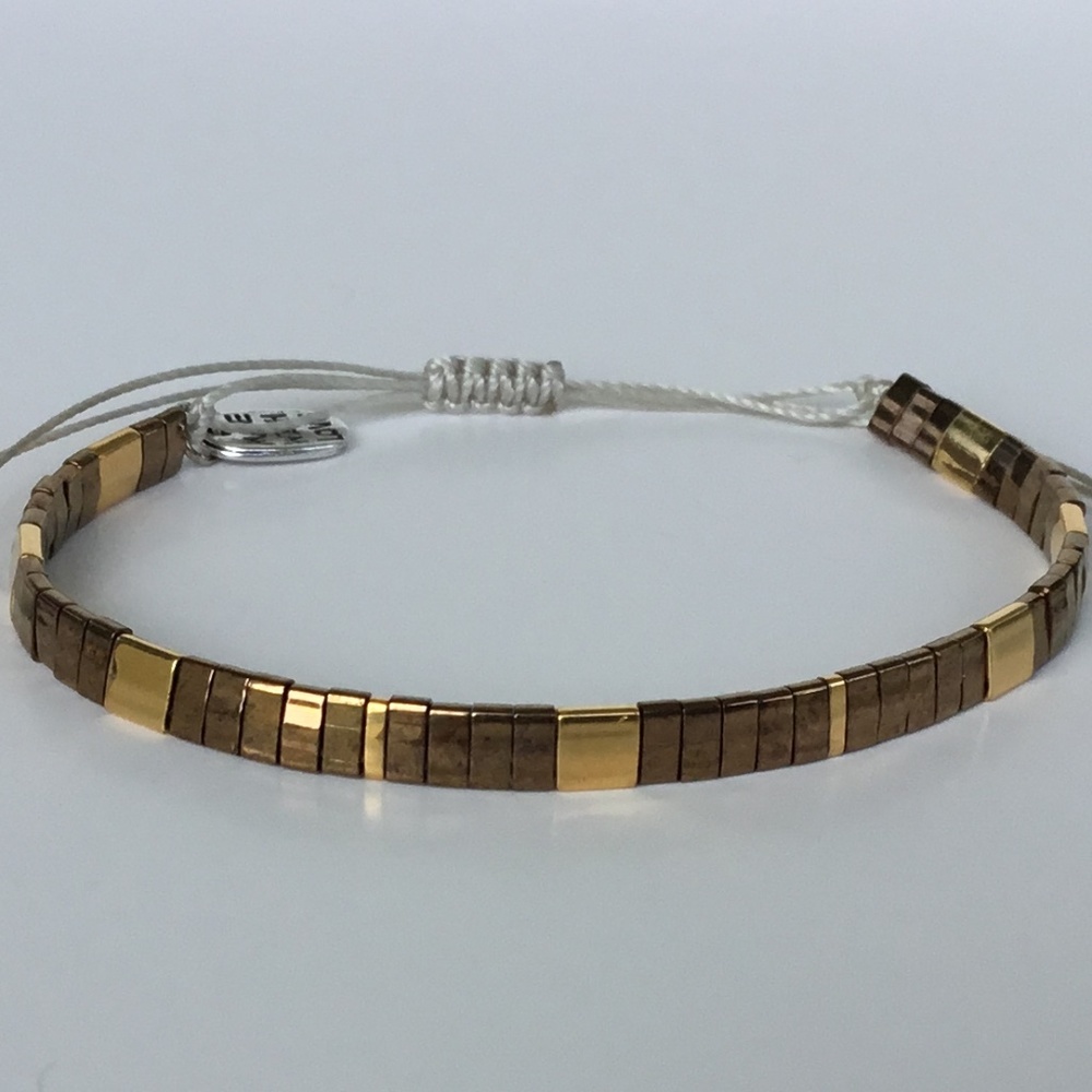 🆕 Miyuki tila bead bracelet- Bronze